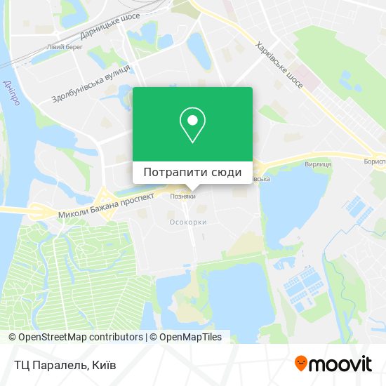 Карта ТЦ Паралель