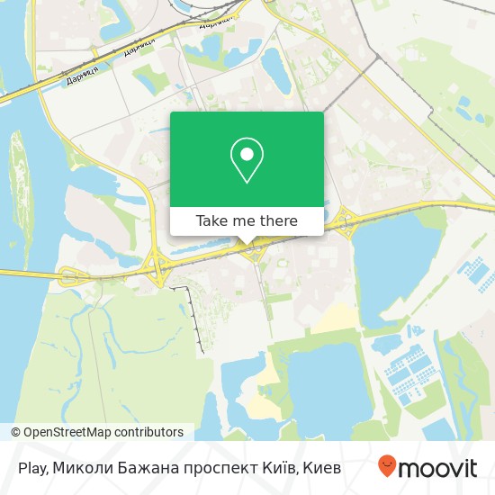 Карта Play, Миколи Бажана проспект Київ