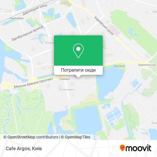 Карта Cafe Argos