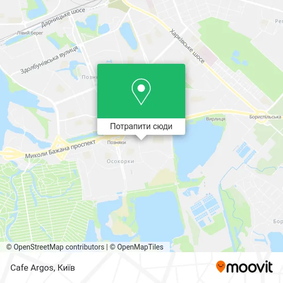 Карта Cafe Argos