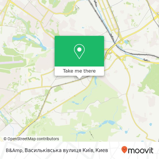 Карта B&Amp, Васильківська вулиця Київ