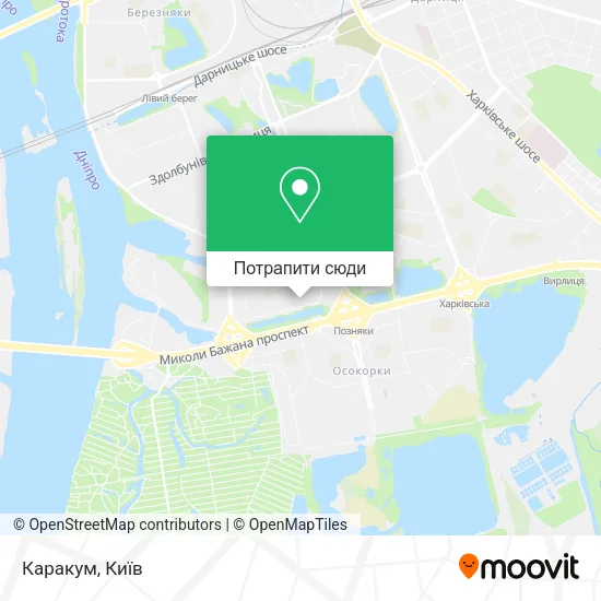 Карта Каракум