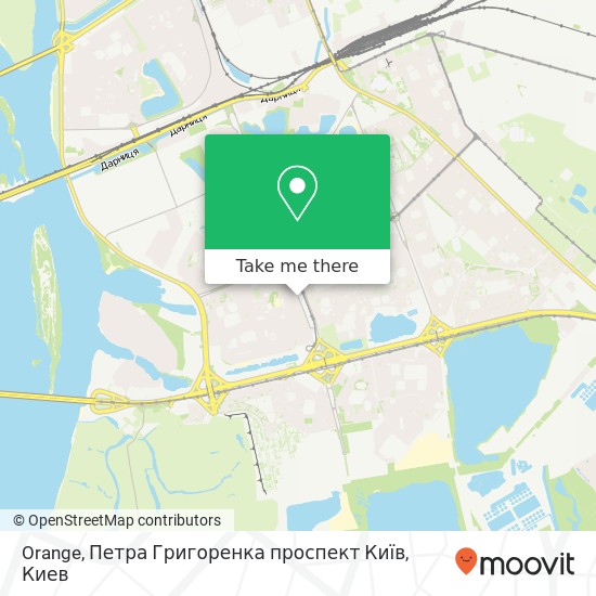 Карта Orange, Петра Григоренка проспект Київ
