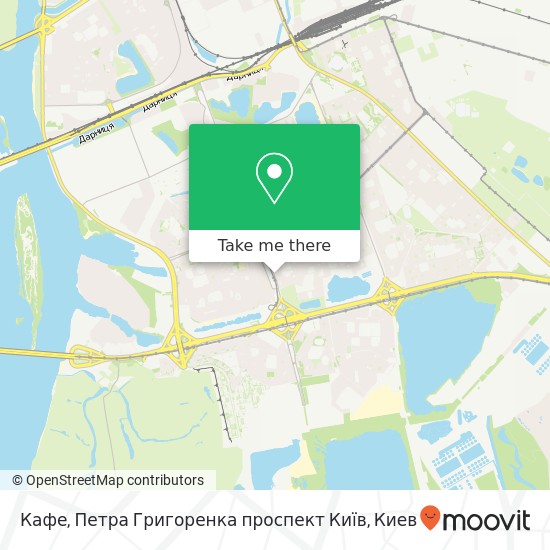 Карта Кафе, Петра Григоренка проспект Київ