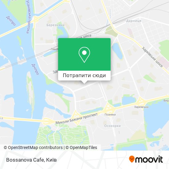 Карта Bossanova Cafe