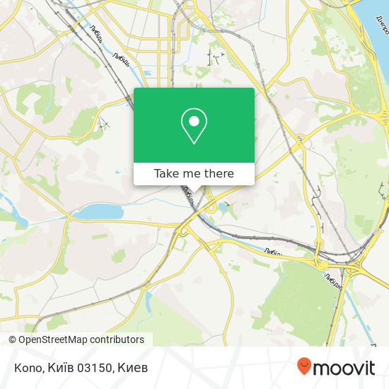 Карта Kono, Київ 03150