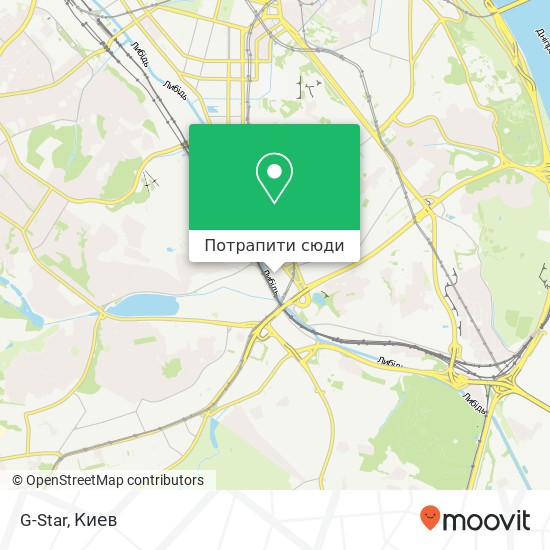Карта G-Star, Нова вулиця Київ 03150
