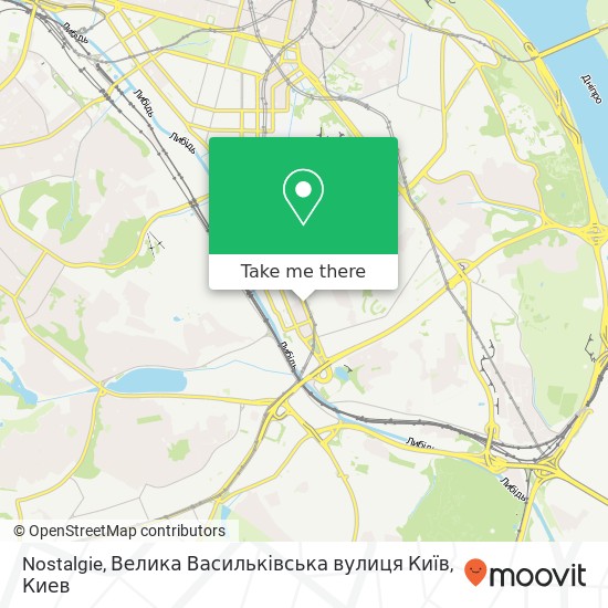 Карта Nostalgie, Велика Васильківська вулиця Київ