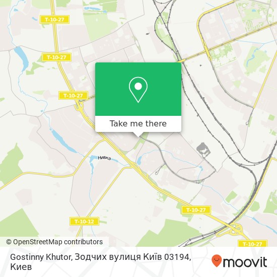 Карта Gostinny Khutor, Зодчих вулиця Київ 03194