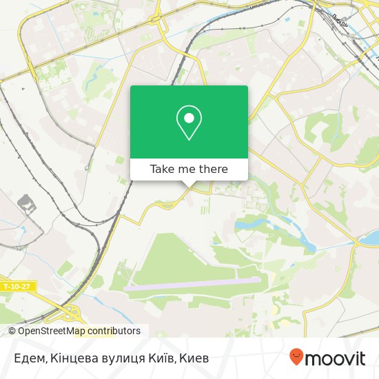 Карта Едем, Кінцева вулиця Київ