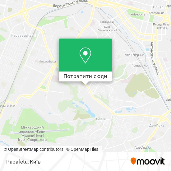 Карта Papafeta