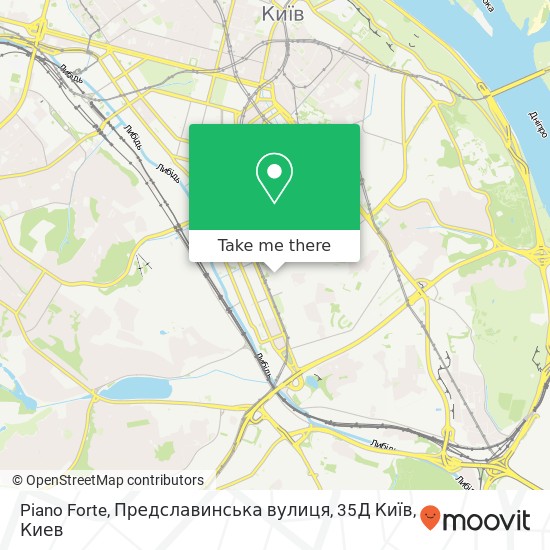Карта Piano Forte, Предславинська вулиця, 35Д Київ