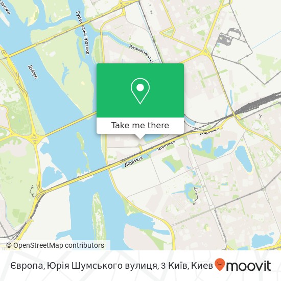 Карта Європа, Юрія Шумського вулиця, 3 Київ