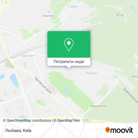 Карта Любава