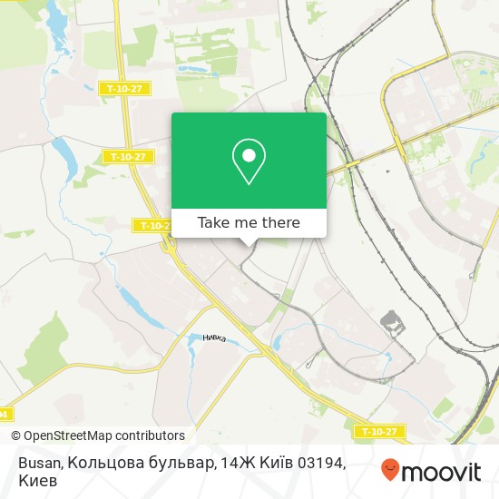 Карта Busan, Кольцова бульвар, 14Ж Київ 03194