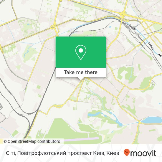 Карта Сіті, Повітрофлотський проспект Київ