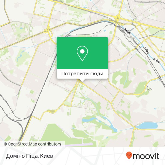 Карта Доміно Піца, Валерія Лобановського проспект, 3А Київ 03037