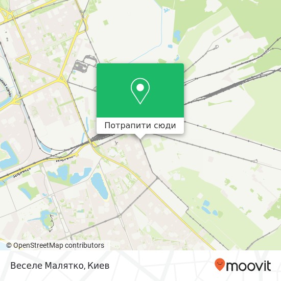 Карта Веселе Малятко, Ялтинська вулиця, 7 Київ