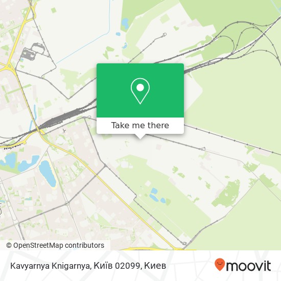 Карта Kavyarnya Knigarnya, Київ 02099