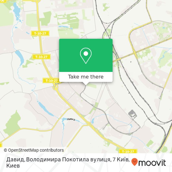 Карта Давид, Володимира Покотила вулиця, 7 Київ