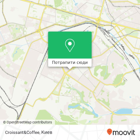 Карта Croissant&Coffee, Повітрофлотський проспект, 33 Київ 03037