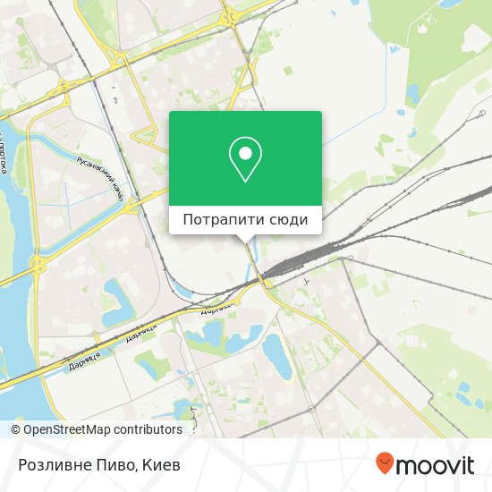 Карта Розливне Пиво, Харківське шосе, 17 Київ
