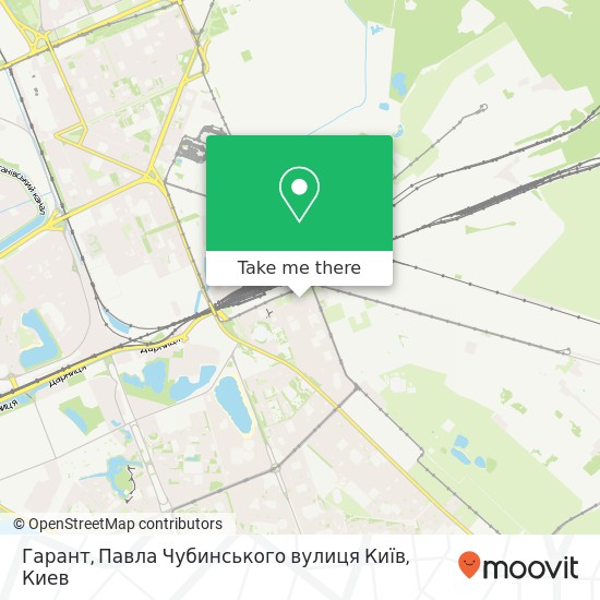 Карта Гарант, Павла Чубинського вулиця Київ
