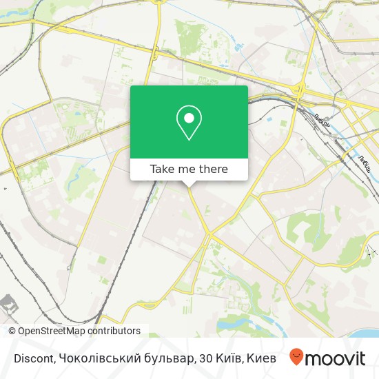 Карта Discont, Чоколівський бульвар, 30 Київ