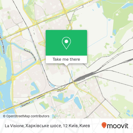Карта La Visione, Харківське шосе, 12 Київ
