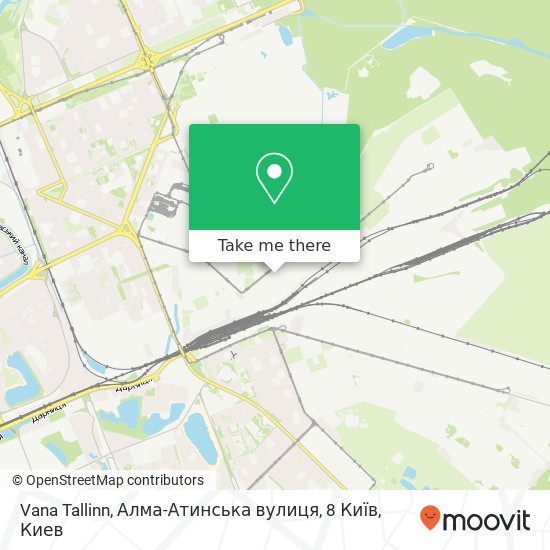 Карта Vana Tallinn, Алма-Атинська вулиця, 8 Київ