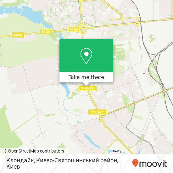 Карта Клондайк, Києво-Святошинський район
