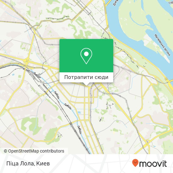 Карта Піца Лола, Льва Толстого вулиця, 5 Київ