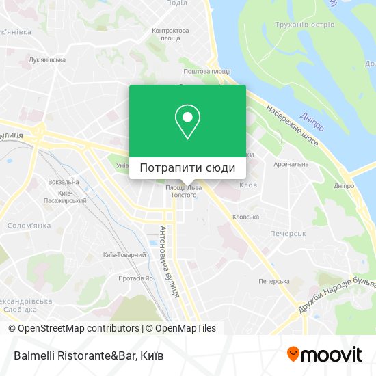 Карта Balmelli Ristorante&Bar