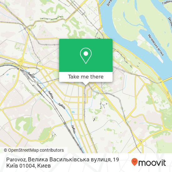Карта Parovoz, Велика Васильківська вулиця, 19 Київ 01004