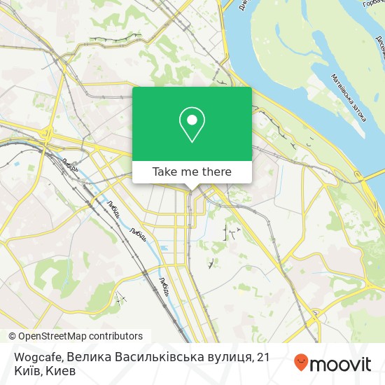 Карта Wogcafe, Велика Васильківська вулиця, 21 Київ