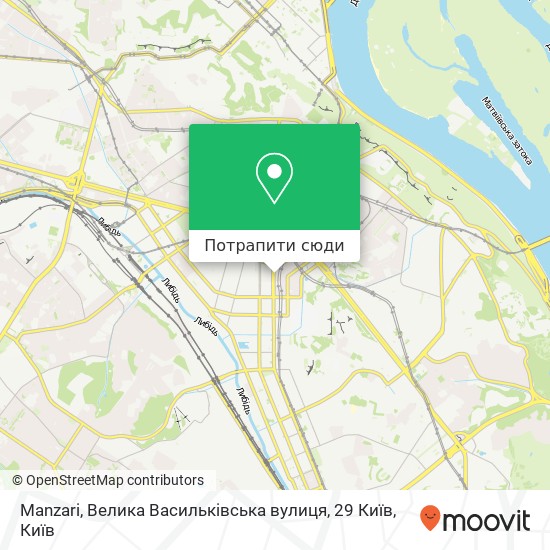 Карта Manzari, Велика Васильківська вулиця, 29 Київ