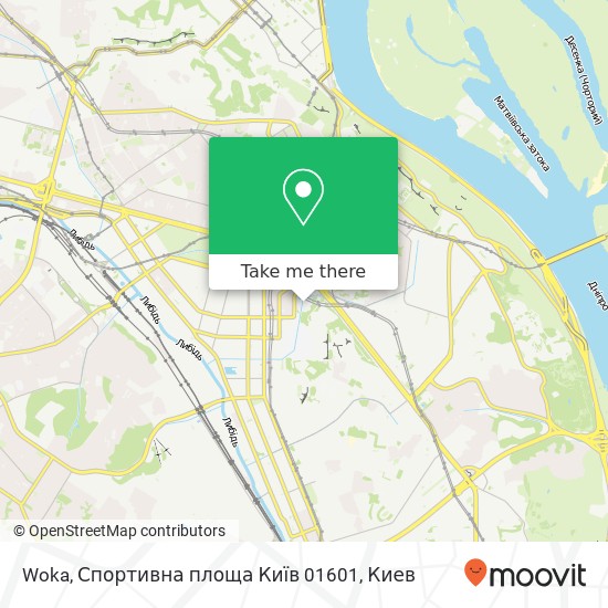 Карта Woka, Спортивна площа Київ 01601