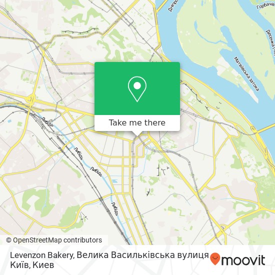 Карта Levenzon Bakery, Велика Васильківська вулиця Київ