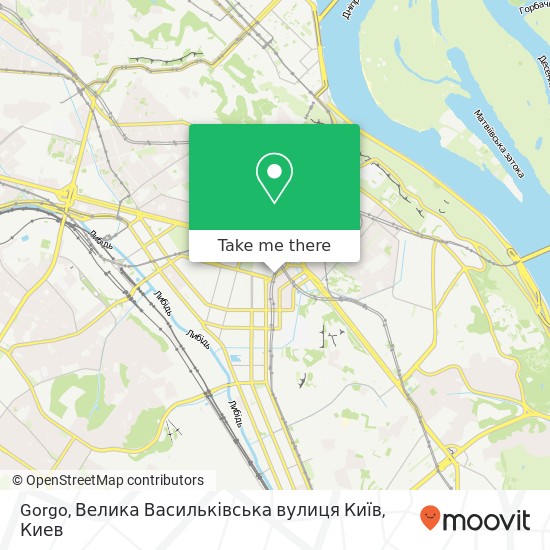 Карта Gorgo, Велика Васильківська вулиця Київ
