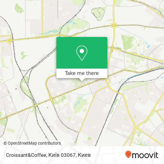 Карта Croissant&Coffee, Київ 03067
