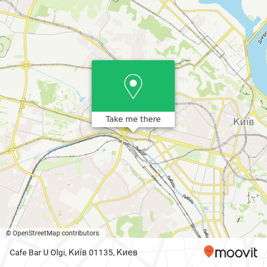 Карта Cafe Bar U Olgi, Київ 01135