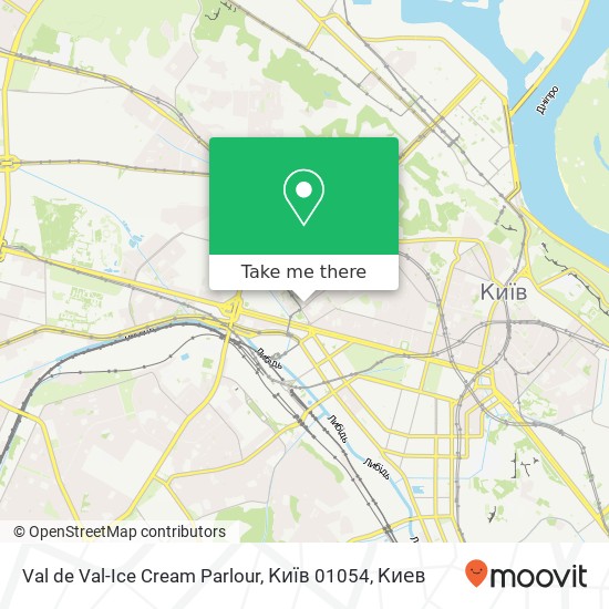 Карта Val de Val-Ice Cream Parlour, Київ 01054