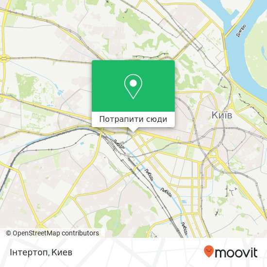 Карта Інтертоп, Перемоги площа, 3 Київ