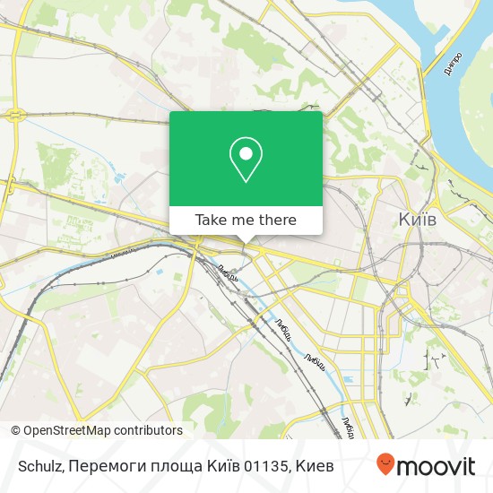 Карта Schulz, Перемоги площа Київ 01135