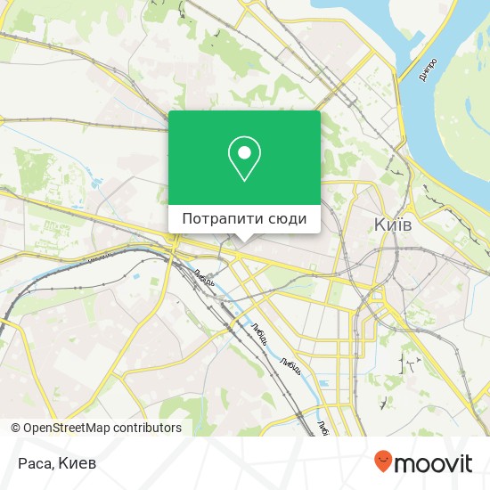 Карта Paca, Олеся Гончара вулиця, 75 Київ