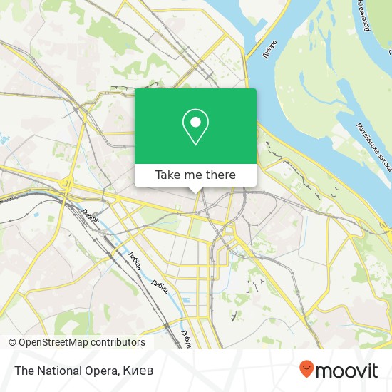 Карта The National Opera