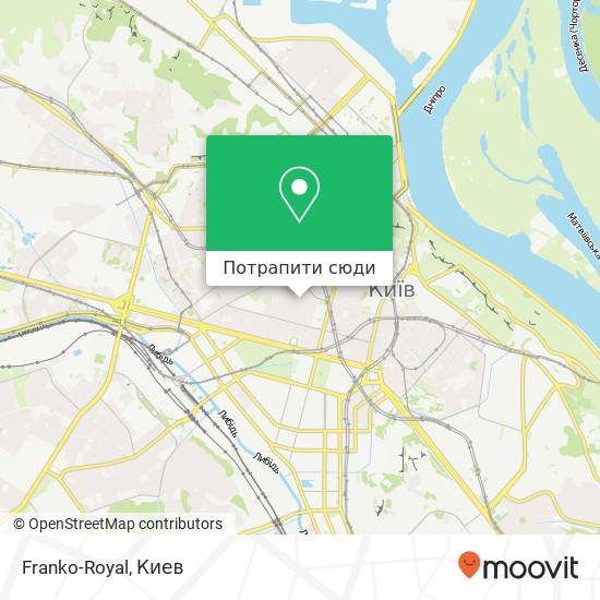 Карта Franko-Royal, Івана Франка вулиця, 16 Київ