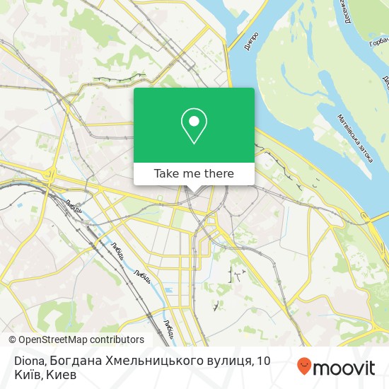Карта Diona, Богдана Хмельницького вулиця, 10 Київ