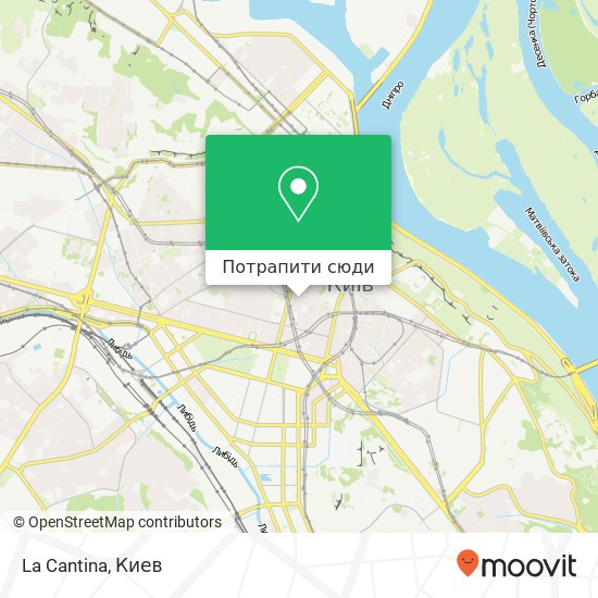 Карта La Cantina, Прорізна вулиця, 23 Київ