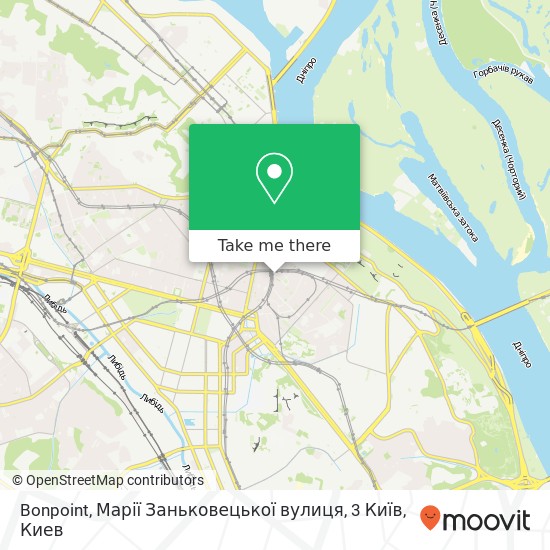 Карта Bonpoint, Марії Заньковецької вулиця, 3 Київ